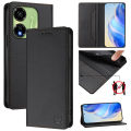 lthmy for itel P55 5G cover leather wallet flip cover with card holder kickstand magnetic closure phone case. 