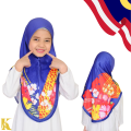 Tudung Sarung Merdeka Budak Dewasa 2024 Ibu Anak Kanak2 Mosscrepe Awning Scuba Kanak Kanak Kids Girl Bendera Malaysia. 