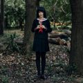 Anime Hell Girl Cosplay Enma Ai Jk Sailor Dress Japanese Korean School Uniform Pleated Skirt Sets Black Long With Hair Net. 