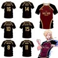 Jersey Futsal Football VL Replika Blue Lock Anime Bastard Munchen Men's Short sleeved T shirt Sports Garment. 