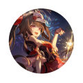 [6 in 1 Set] Honkai Rail Sparkle Collapse Star Dome Railway Game Peripheral Fireworks Keychain Badge Postcard Bookmark Gift Set. 