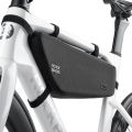 ROCKBROS Bicycle Bag 2.9L Large Capacity Bike Triangle Frame Bag Reflective Cycling Storage Front Tube Bag Bicycle Accessory. 