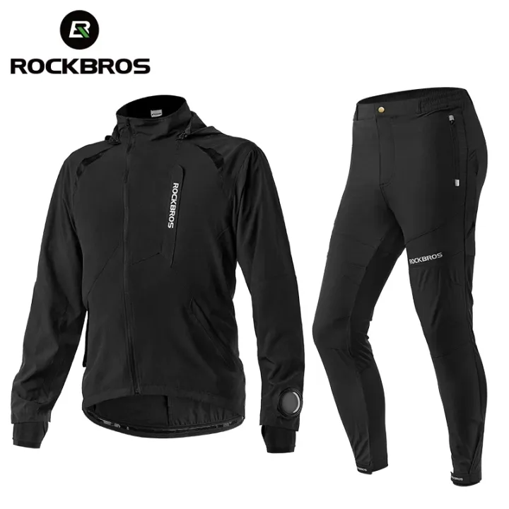 ROCKBROS%20Men's%20Cycling%20Clothing%20Sets%20Breathable%20Cycling%20Jacket%20Comfortabe%20Thin%20Unisex%20Windproof%20Outdoor%20Sport%20Suit(European%20size)%20-%20Image%202