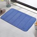 Memory Foam Highquality Rug Bath Mat Bathroom Bedroom Non-slip Mats Shower Carpet 40cmx60cm NEW（12 Color for Choice） - navy blue. 
