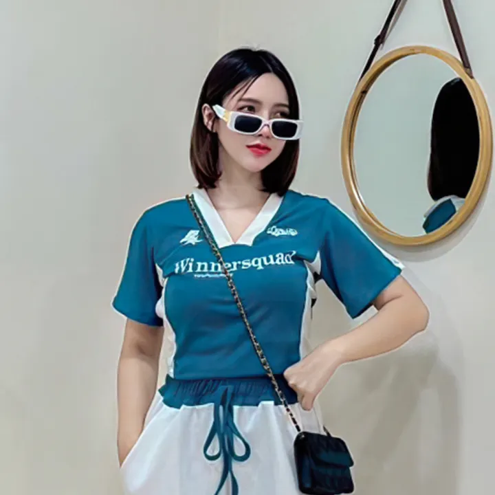 Womens%20100%25%20Cotton%20Korean%20Jerseyl%20Sports%20Casual%20Spice%20Girls%20Tight%20V-neck%20Tops%20Fashion%20T-shirt%20Tees%20-%20Image%208