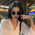 MIAOYA Fashion Jewelry Shop Taeyeon Retro Round Ladies Metal Frame Sunglasses For Couples Exquisite Birthday Gifts. 