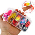 3cm/4.2g Boxed 5Pcs Soft Frog Lure Mini 3D Eyes Soft Plastic Frog Fishing Lure With Sequins Top Water.