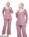 BLOUSE SELUAR SET WARDA FIT CUTTING NURSING FRIENDLY BU SUIT MUSLIMAH. 