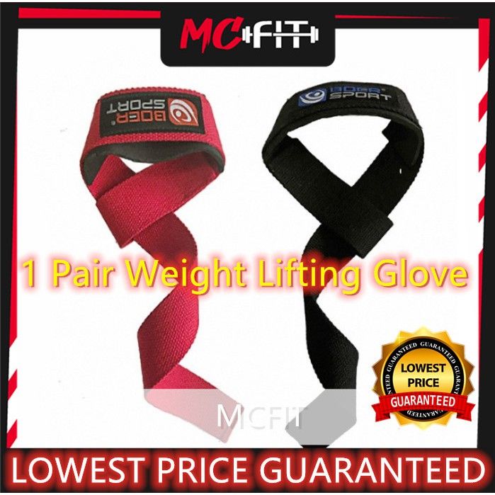 MCFIT Weight Lifting Training Wrap Gym Straps Hand Bar Wrist Support Gloves Weightlifting Glove Dumbbell