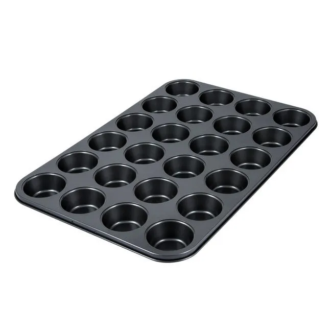 24 Hole Mini Cupcake Non Stick Baking Pan Daraz.lk