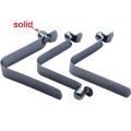 5PC Silver Kayak Paddle Tent Pole Push Button Spring Snap Clip Locking Tube Pin Water Sports Rowing Boats Durable - Solid single head. 