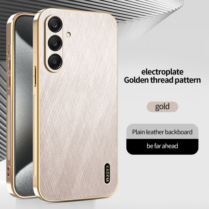 tzmar%20for%20Samsung%20Galaxy%20A56%205G%20Silk%20Pattern%20Luxury%20Electroplated%20Gold%20Phone%20Case%20Shockproof%20Protection%20Back%20Hard%20Cover%20-%20Image%202