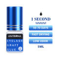 ANJOSIRMA 1 Seconds Fast Drying Strong Eyelash Extension Glue Low Smell Sensitive Retention 5 8 minggu alat solek mudah untuk memohon. 
