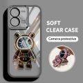 For Vivo Y02S Y17S Y16 Y35 Y56 5G Y78 Y36 4G 5G Drifting Sand Star Astronaut Transparent silicone Soft Shell. 