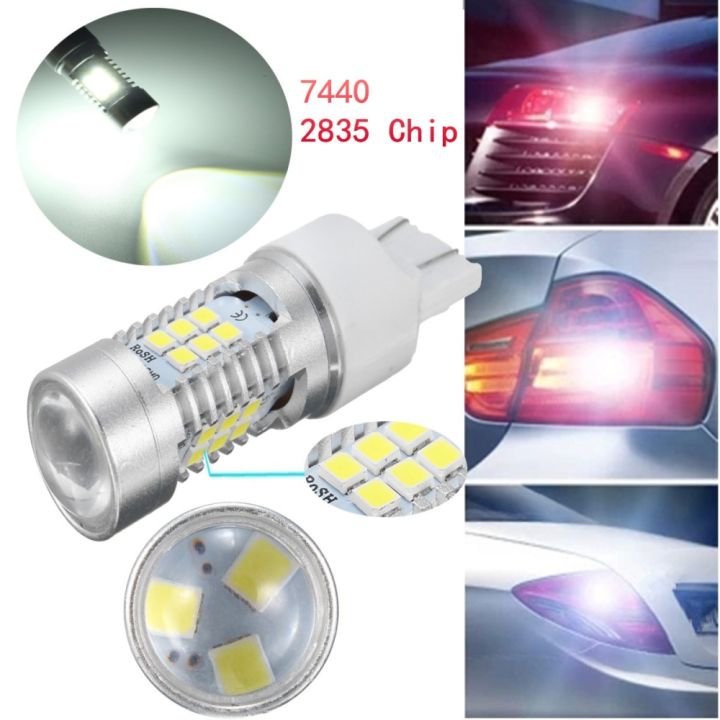 7440 2835 800Lm White Led Bulbs Reverse Backup Light 7440 High Power ...