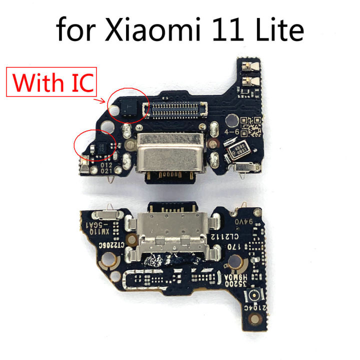 Charger Board Flex For Xiaomi Mi 11 Lite Mi11 Lite 4G / 5G USB Port Connector Dock Charging Board Flex Cable With IC Support Fast Charging