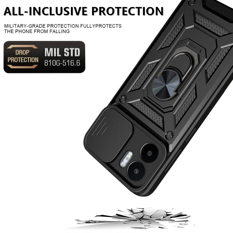 Custodia Militare Per Xiaomi Redmi A1 - Cover Con Protezione Fotocamera