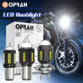 Oprah T19 White Light Yellow Low Beam High Bright Condenser Lens Motorcycle 6000K 12V P15D BA20D H4 LED Headlight Bulb for Motorcycle Ready Stoc. 