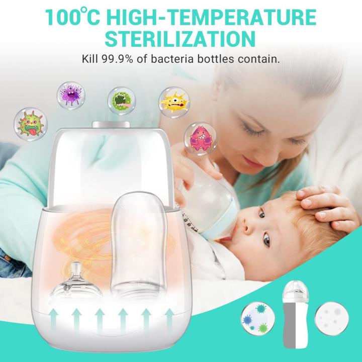 EIVOTOR%206%20in%201%20Baby%20Bottle%20Warmer%20Baby%20Food%20Warmer%20Double%20Steam%20Sterilizer%20Bottle%20Sterilizer%20Milk%20Warmer%20With%20Timer%20-%20Eurocode%20-%20Image%203