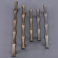 【Quality】 Vintage Creative Bamboo Handles Brushed Cabinet Drawer Pulls 1PC CC64MM 96MM 128MM. 