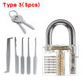 ( All-in-one) New Lock Picking Set Unlocking Tool Set Locksmith Practice Lock Pick Key Extractor Padlock Lockpick Tool Kits With Carrying Bag For Beginner Professional Kids - 25 pcs. 