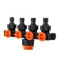 Garden Four Way Valve Hose Splitter Water Home Pipe Connector accommodator G1/2" G3/4" G1 -. 