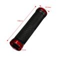 【】OUTERDO 2 New pcs Rubber handle for mountain bike handle Mountain Bicycle Cycling Lock-On Handlebar Grips Anti-skid Fit Mountain Bike / Electric Vehicles / Highway Car - Red. 