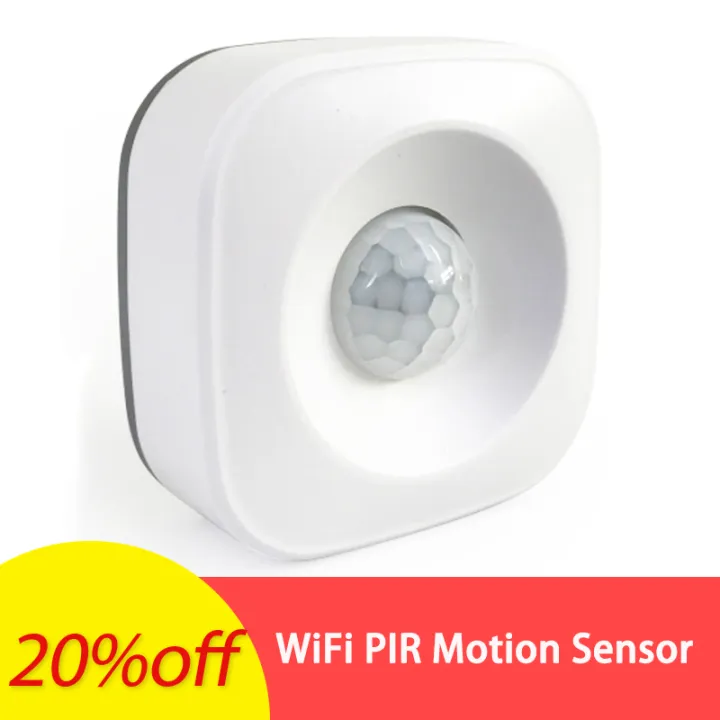 WiFi PIR Motion Sensor Alarm – 2.4GHz Wireless Human Detector, 120° Wide Angle, 5-7m Range, App Alerts & Smart Home Linkage (No Gateway Required)
