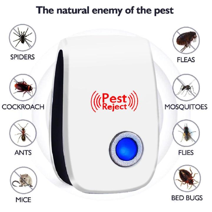 【Exclusive】 Electronic Ultrasonic Bug Mosquito roach Mouse Killer ...