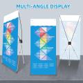 2 Sizes HOT SELL X Banner Display Stand Travel Trade Show Advertising Tripod Storage Bag - Silver. 