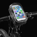 ROCKBROS Bike Bicycle Phone Bag 6 Inch Rainproof TPU Touch Screen Cell Phone Holder Bicycle Handlebar Bags MTB Frame Pouch Case. 