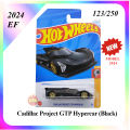 Hot Wheels US GM Diecast Cars Cadillac Project GTP Hypercar Black 2024 HW Turbo Series New YA2024 1 64 Scale Alloy Kids Toy EV Electric Car Model XPA HotWheels Collection 24EF Maine 123 250 Toys for boys kereta perlumbaan GTR hotwheel. 