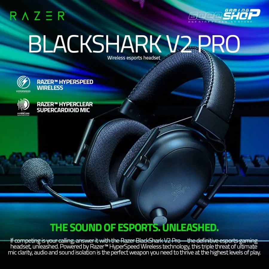 Razer BlackShark V2 Pro Wireless Gaming Headphone THX Spatial
