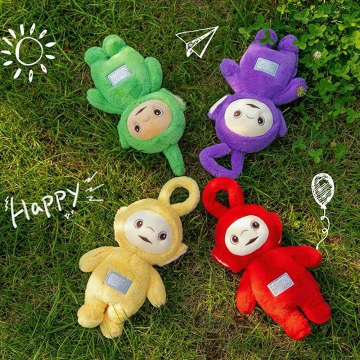 SDFSF Children's Holiday Gifts Childhood Memories Purple Tinky Winky Ornaments Keychain Dolls Soft Keyring Pendant Baby Plush Doll Teletubbies Stuffed Toys