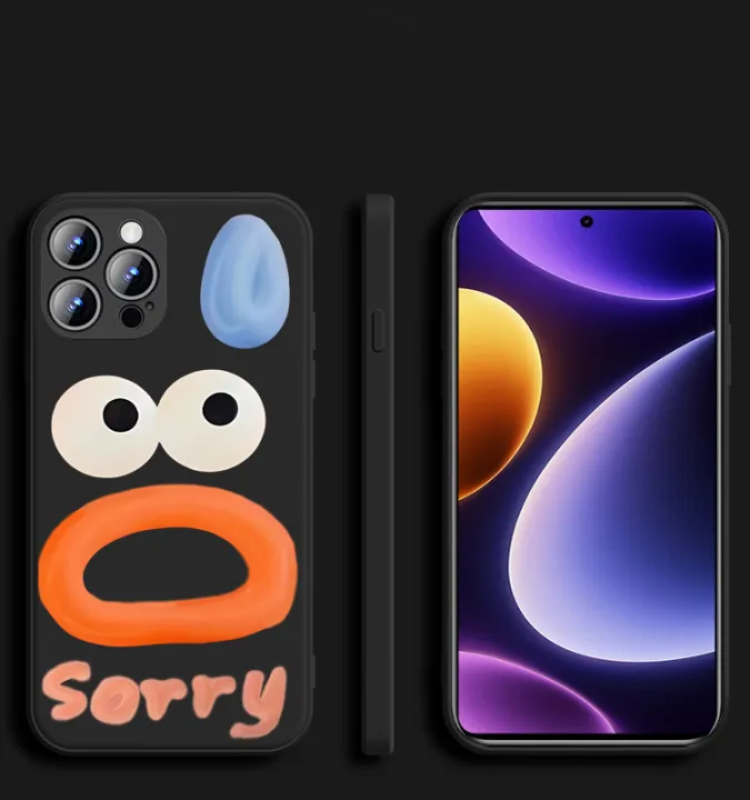 For%20POCO%20phone%20F1%20Back%20Cover%20Case%20Fashion%20Cartoon%20Mouth%20Square%20Frame%20Soft%20Silicone%20Shockproof%20Non-slip%20Camera%20Lens%20Protector%20Phone%20Cases%20-%20Image%204