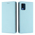 lthmy for BLU View Speed 5G B1550VL Leather Flip Case Litchi Grain Wallet Style with Card Holder Stand Phone Case. 