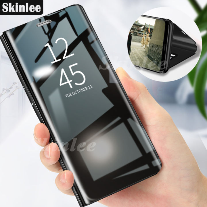 Phone Case for Galaxy A16 Smart Auto Sleep Mirror Flip Housing Casing Glossy Mirror Cases for Samsung Galaxy A16 Cover Cases