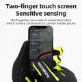 ROCKBROS Induction Heating Cycling Gloves Touch Screen Warm Windproof Softly Charging Heating Gloves Winter Motorcycle Bicycle Outdoor Sports Equipment. 