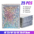 25pcs Bubble Envelope Foam Foil Shipping Mailing Bag Seal Package Waterproof - 8x8cm. 