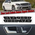 Door Lock Highquality Switch Button Repair Stickers Kit For 2008-14 Mercedes Benz W204 C300 -. 