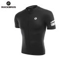 ROCKBROS Summer Cycling Jersey Bicycle Clothes Men Women Shorts T-shirt MTB Road Bike Breathable Black White Color. 