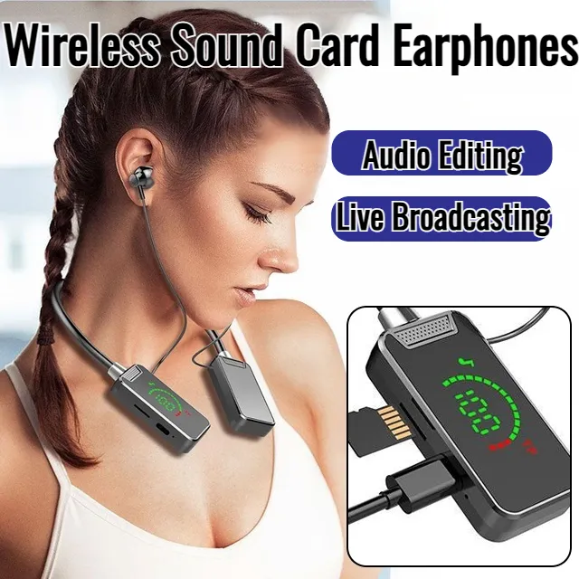 Broadcasting Headset 【Limited edition】 Card Live Broadcasting And Audio Editing Earphones ...