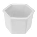 Hexagon Ceramic Plant Pot Metal Rack Holder Set Succulent Flower Planter Garden - Golden.