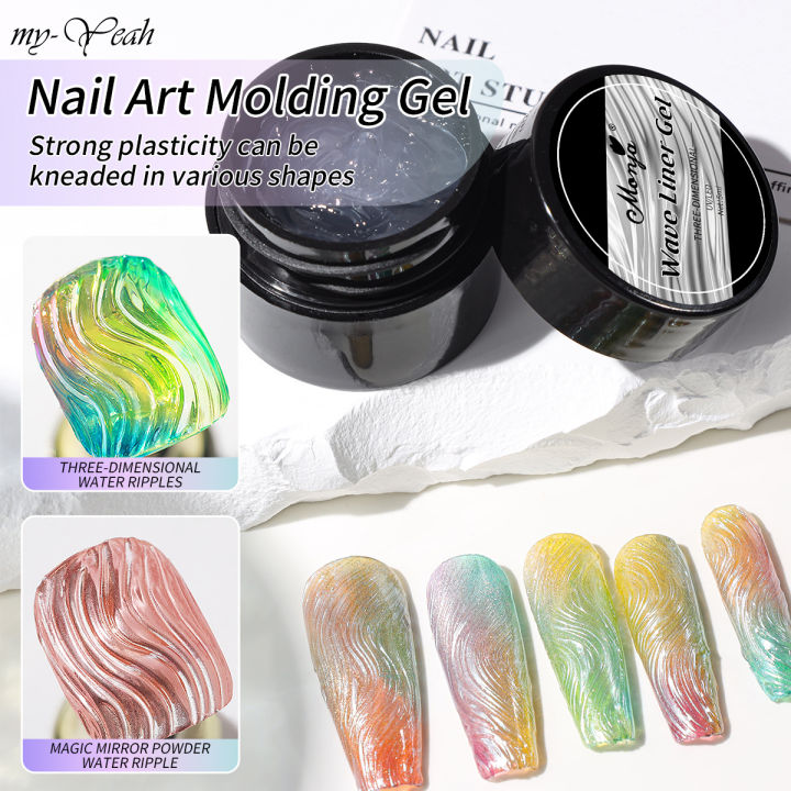 Myyeah%205ml%203D%20Nail%20Gel,%20Sculpting%20Gel%20for%20Nail%20Art%EF%BC%8CNo%20wipe%203D%20Molding%20Gel%20for%20Nails%20Decoration%20Drawing%20Nail%20Gel,%20Manicure%20Sculpture%20Nail%20Charms%20Gel%EF%BC%8CWave%20Liner%20Gel%20No%20Wipe%20Molding%20Gel%20Polish%20Painting%20Drawing%20Design%20Sculpture%20Gel%20Nail%20Decoration%20-%20Image%203