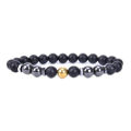 \12304; PrettySet】Anti-Swelling Magnetic Therapy Obsidian Unisex Charm Healthy Weight Loss Anklet Men Women Natural Energy Stone Jewelry. 