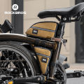 ROCKBROS Triangle Bike Tool Bag For Brompton Folding Bicycle Tool Storage Bag Fit Tire Repair Hidden Bags Nylon. 