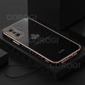 For Xiaomi POCO F4 GT Back Cover Luxury 6D Plating Maple Leaf Side Pattern Soft Silicone Square Mobile Phone Case. 