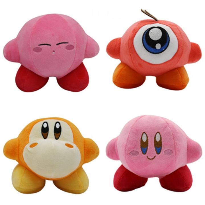 1pcs 14cm Hot Cute Plush Pink Yellow Kirby Game Character Soft Stuffed Toy Gift for Kids and Children