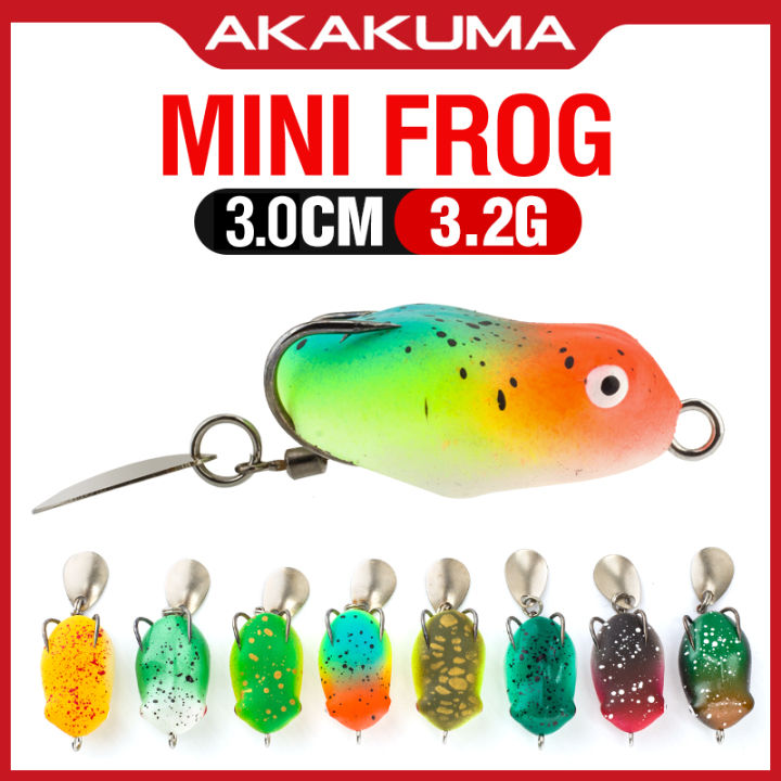 Mini Lures 8Colors 3cm/3.2g Mini Fishing Lure With Double Hooks Artificial Bait ...