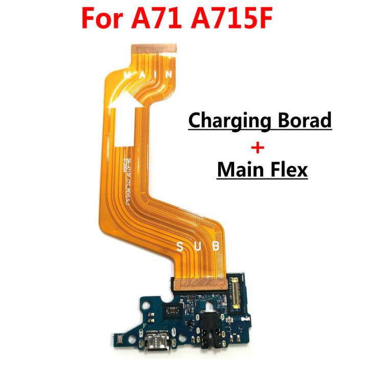 For Samsung A71 A715 A715F USB Charging Dock Port Board Connector Main Motherboard Flex Cable